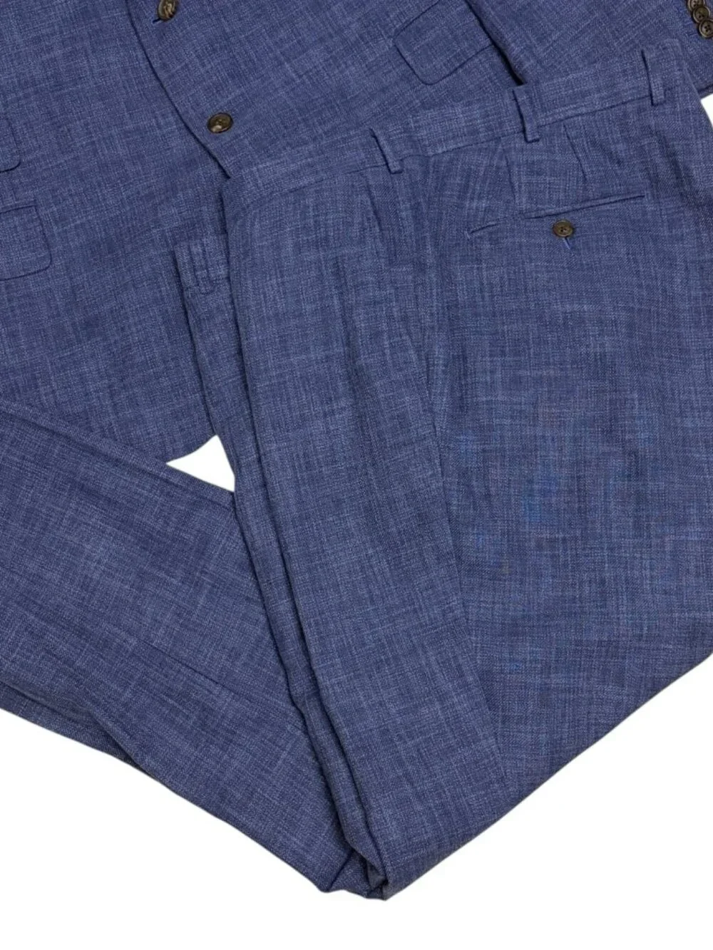 $1,500 PROPER CLOTH SUIT Cotton/Wool Business Casual Blazer Dress Pants Mens 56R